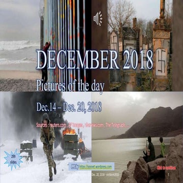 DECEMBER 2018 - Pictures of the day - Dec. 14 - Dec.20, 2018.