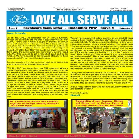 December Newsletter 2012 Pdf