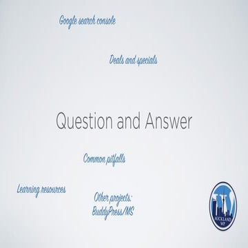 Auckland WordPress Meetup - Question and Answers