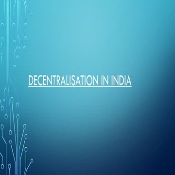 Democratic Decentralisation in India: Empowering Local Governance and ...