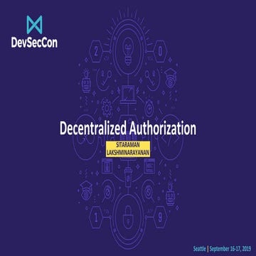 Decentralized Authorization
