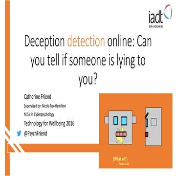 Deception detection online a qualitative study of social norms