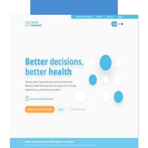 Decide treatment - a new approach to better health