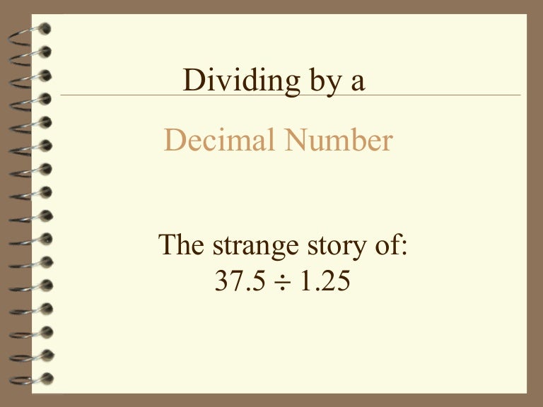 Decimal division