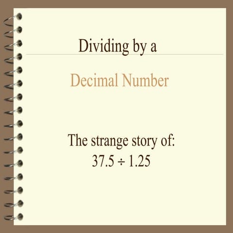 Decimal division