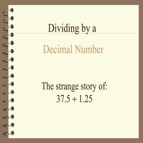 Decimal division