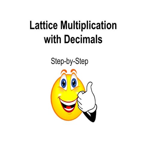 Decimal lattice multiplication