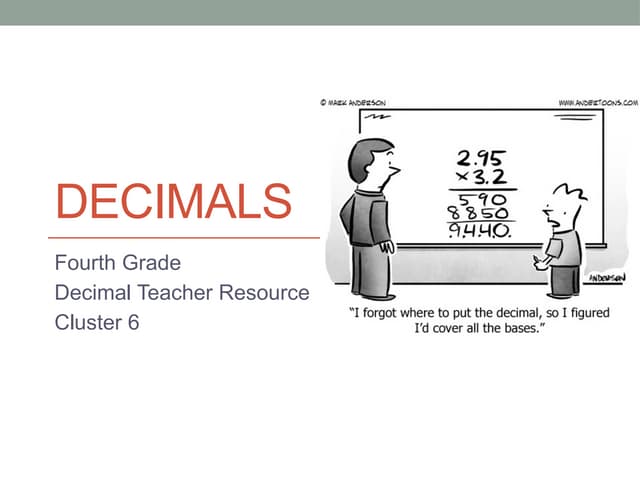 PPt on Decimals for 5th grade students . | PPT
