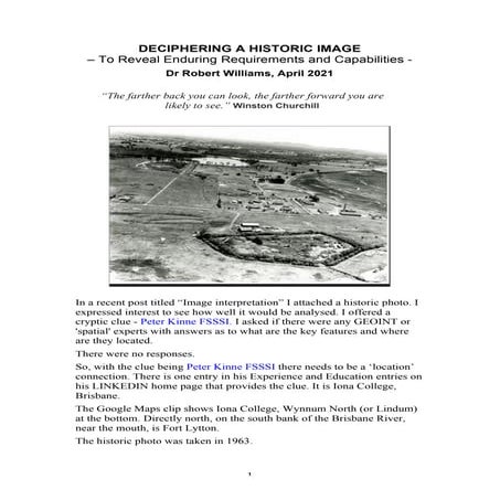 Deciphering a historic image - Back to the Future