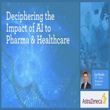Deciphering the impact of AI to pharma + healthcare 