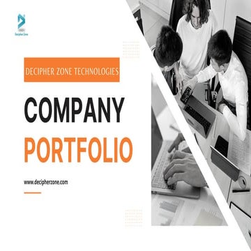 Decipher Zone Company Portfolio: Sodtware Development Projects