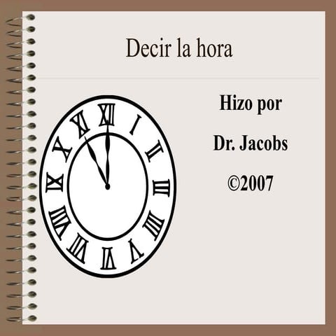 Decir la hora.ppt