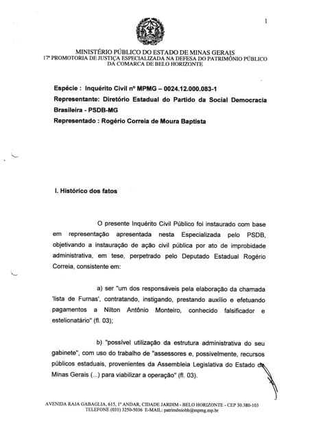 Decisão sobre Rogério Correia