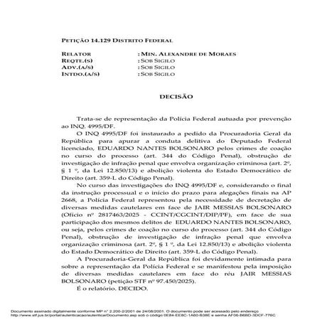 Decisão de Moraes sobre a prisão domiciliar de Jair Bolsonaro