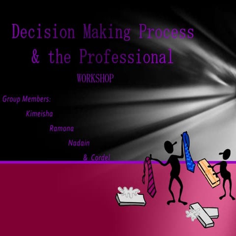 Decision Making Process &amp; The Professional Mona