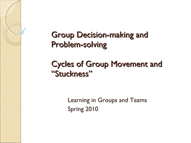Decision Making And Problem Solving For Feb 24 Class | PPT | Education