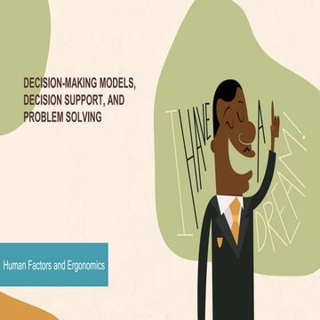 DECISION-MAKING MODELS, DECISION SUPPORT, ANDA PROBLEM SOLVING | PPT