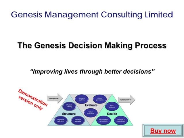 Decision framework sample 2