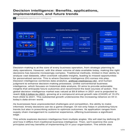 Decision intelligence Benefits applications implementation and future trends.pdf