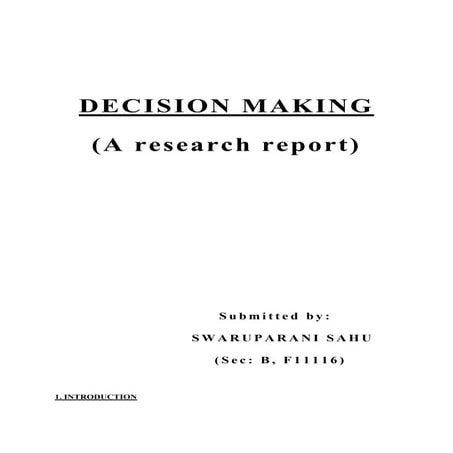 Decision making