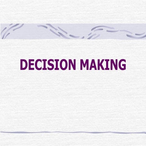 decision making