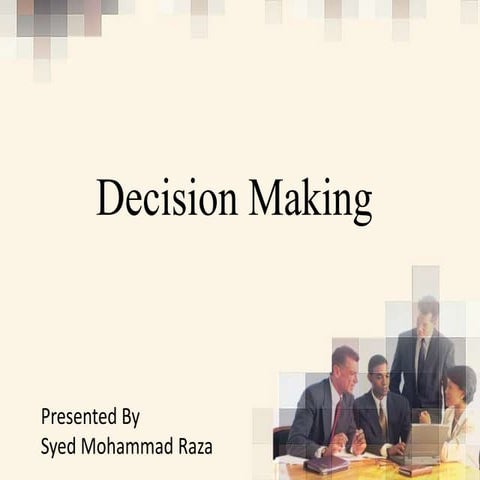 Decision making
