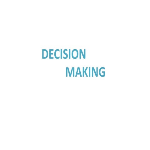 Decision Making