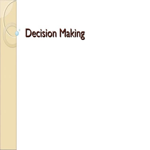 Decision making