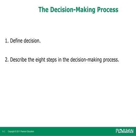 Decision making