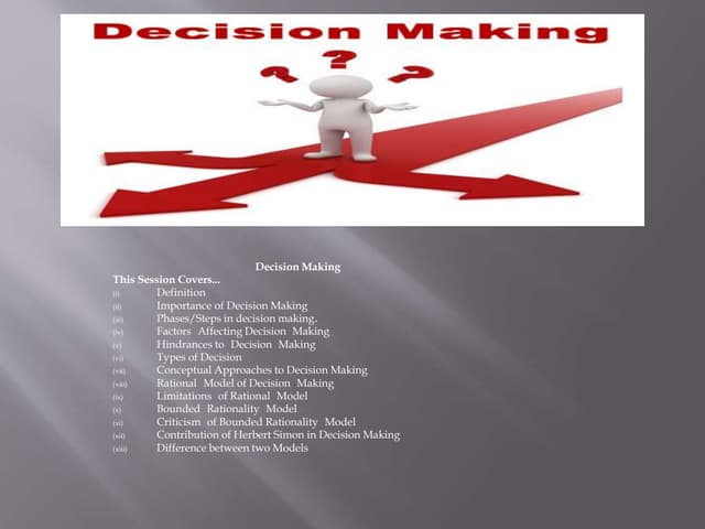 Decision Making