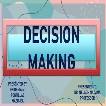 Decision making