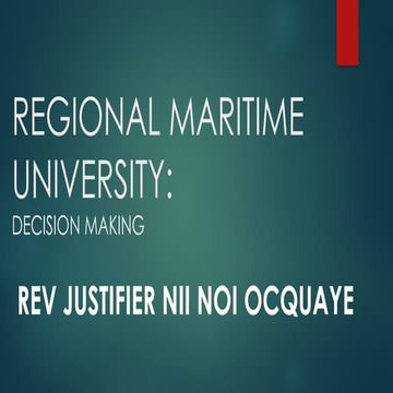 DECISION MAKING (LECTURE THREE) Book.ppt