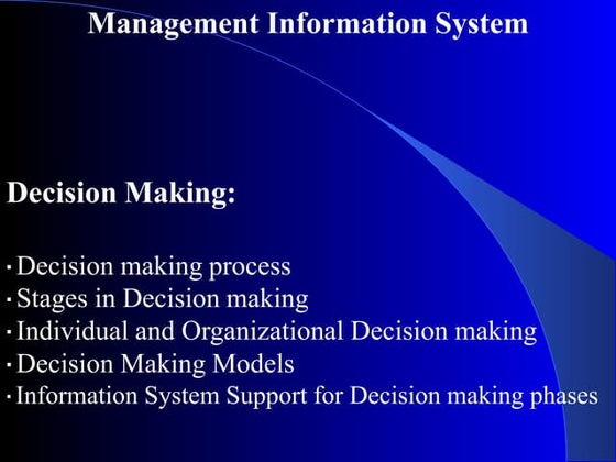 Chapter 3 decision making (3) | PPT