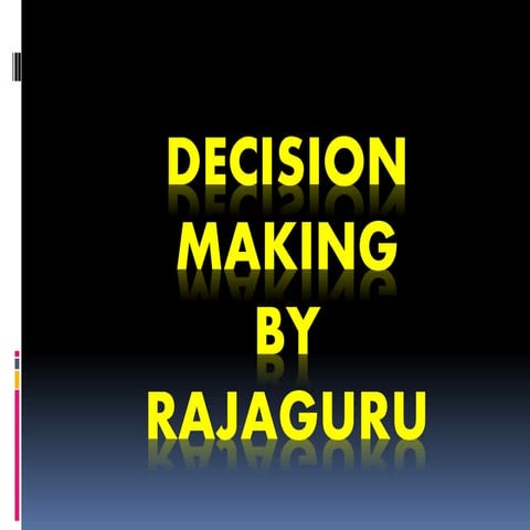 Decision making ppt  