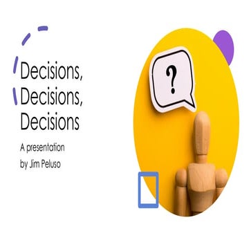 Decisions, Decisions, Decisions DevOps Days Boston Presentation