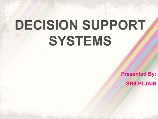 Decision Support Systems