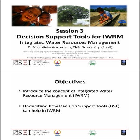 Decision Support Tools for Integrated Water Resources Management
