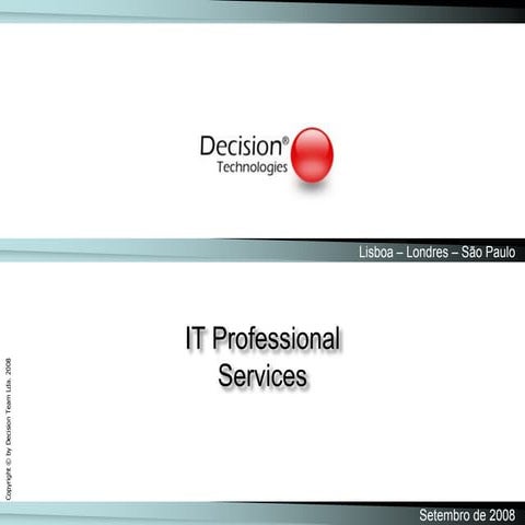 Decision Technologies ITP Services R1