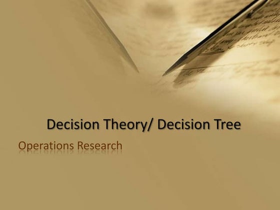 Decision theory