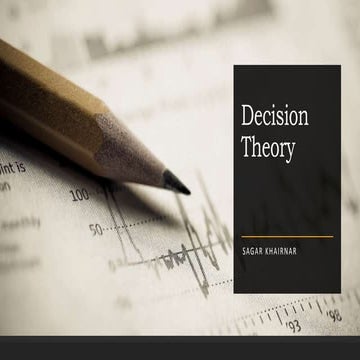 Introduction to Decision theory