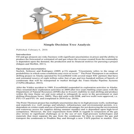 Simple Decision Tree Analysis