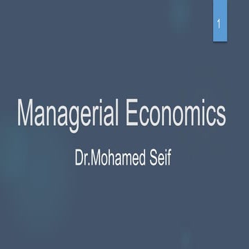 Managerial Economics: Decision Making Under Risk and Uncertainty | PPTX