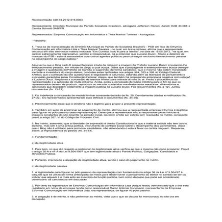 Decisão da justiça  fedral do paraná