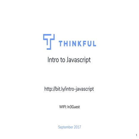 Intro to JavaScript | PPT