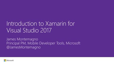 Introduction to Xamarin for Visual Studio 2017