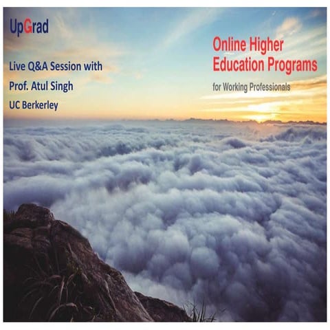 Live Q&A Session 6 with Prof. Atul Singh