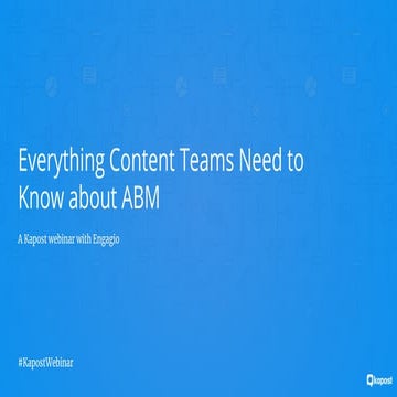 Everything Content Teams Need to Know about ABM [Webinar]