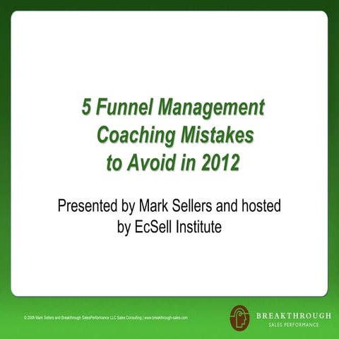 Deck For Ec Sell Webinar Jan 2012