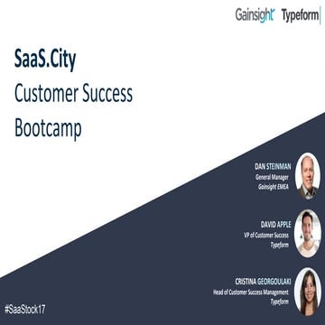 SaaS.City Customer Success Bootcamp at SaaStock 2017