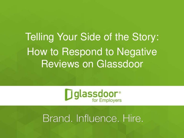 How To Respond Negative Glassdoor Reviews